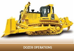Conduct civil construction dozer operations
